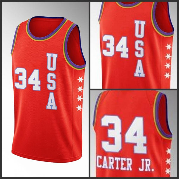 Men's USA Team Chicago Bulls Wendell Carter Jr. 2020 NBA Rising Star Red Jersey