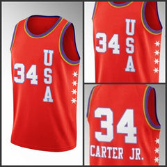 Men's USA Team Chicago Bulls Wendell Carter Jr. 2020 NBA Rising Star Red Jersey