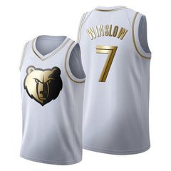 Memphis Grizzlies  Golden NBA Edition White Basketball Jersey -  Justise Winslow - Dillon Brooks - Ja Morant 