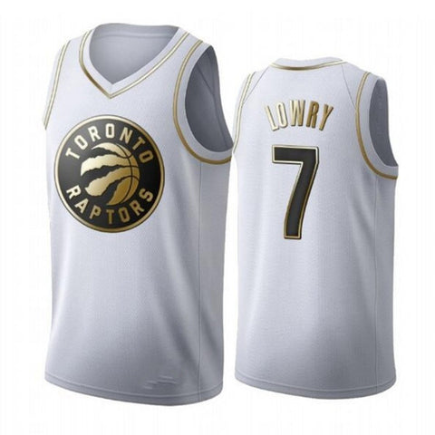 Toronto Raptors - Golden NBA Edition White Basketball Jersey - Pascal Siakam - Kyle Lowry - Fred VanVleet 