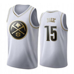 Denver Nuggets - Golden NBA Edition White Basketball Jersey - Nikola Jokic