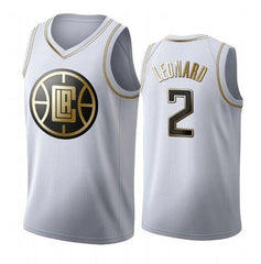 Los Angeles Clippers  Golden NBA Edition White Basketball Jersey - Kawhi Leonard - Paul George  
