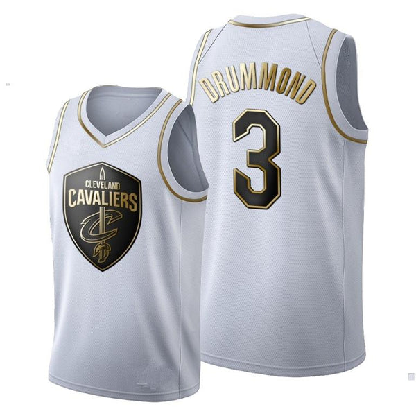 Cleveland Cavaliers - Golden NBA Edition White Basketball Jersey - Andre Drummond 