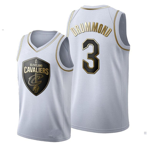 Cleveland Cavaliers - Golden NBA Edition White Basketball Jersey - Andre Drummond 