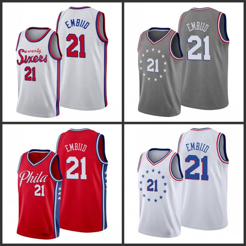 Philadelphia 76ers Basketball Jersey - Joel Embiid 