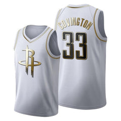Houston Rockets - Golden NBA Edition White Basketball Jersey - Russell Westbrook - James Harden - P.J. Tucker Robert - Covington
