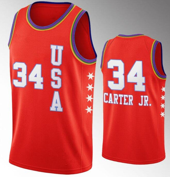 Men's USA Team Chicago Bulls Wendell Carter Jr. 2020 NBA Rising Star Red Jersey