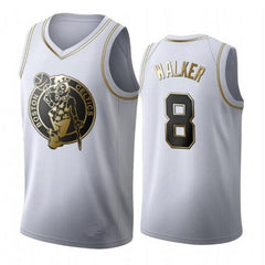 Boston Celtics  Golden NBA Edition White Basketball Jersey - Kemba Walker - Jayson Tatum