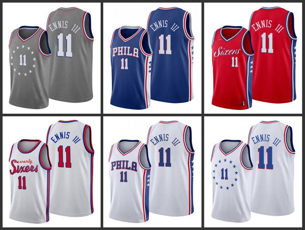 Philadelphia 76ers Basketball Jersey - James Ennis III  