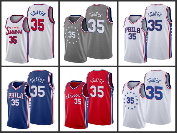 Philadelphia 76ers Basketball Jersey - Marial Shayok